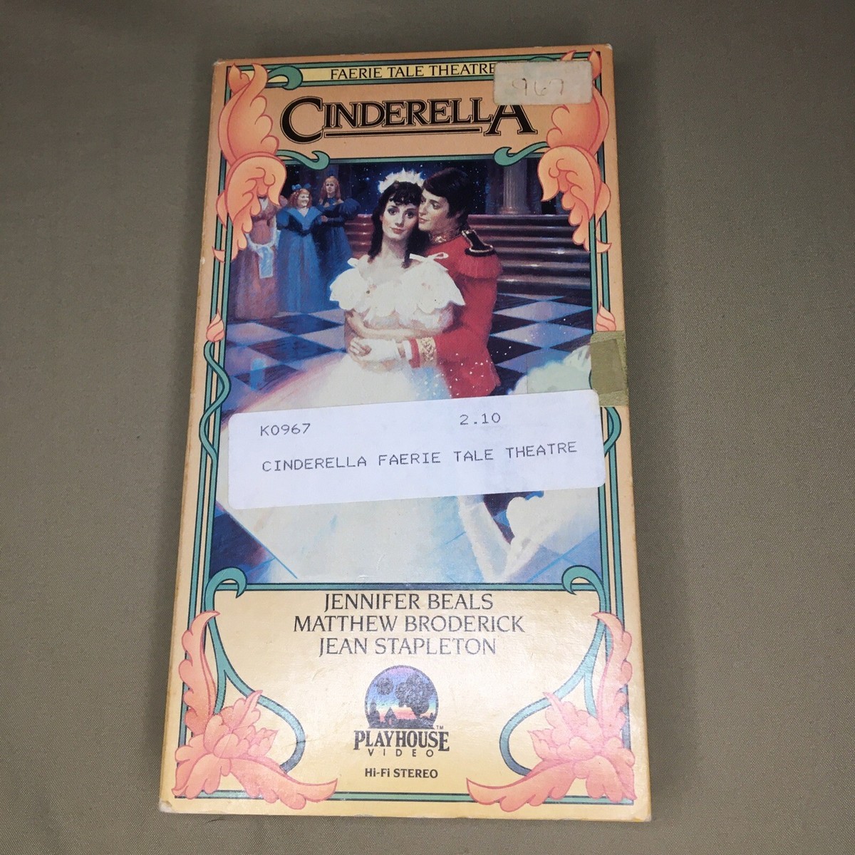Cinderella シンデレラ　ツアーパンフレット　1988〜89 Faerie Tale Theatre: Cinderella (VHS, 1985, Jennifer Beals