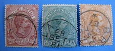 ITALY 1884 SC#Q3-Q5 USED 50c, 75c & 1.25L PARCEL POST - CV $61.50