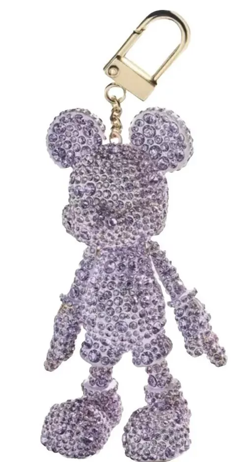 Disney X Baublebar Mickey Mouse Crystal Lilac Iridescent Bag Charm