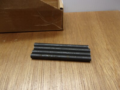 (Qty.4) 3/8-16 X 4'' All Thread Fully Threaded Rod Studs Plain Carbon Steel USA