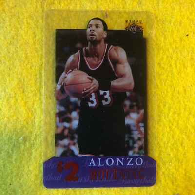 ALONZO MOURNING , 1996 CLASSIC , CLEAR ASSETS $2 PHONE CARD 25 VERY RARE