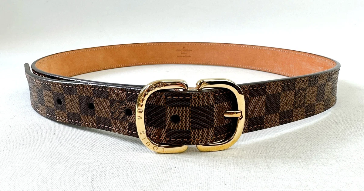 LOUIS VUITTON Mini 25MM Monogram Canvas Belt Brown