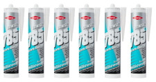 6x DOW CORNING 785+ Bacteria Resistant Bath Sanitary Silicone Sealant CLEAR