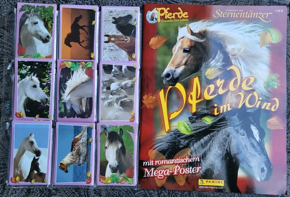Pferde Im Wind   Leeralbum + Kompletter Stickersatz  - Bild 1 von 1