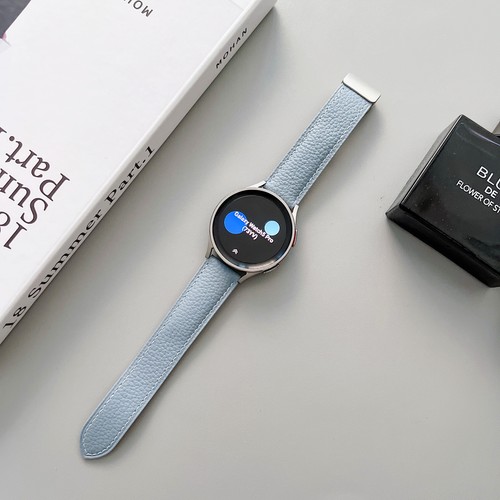 Genuine Leather Strap Band for Samsung Galaxy Watch 4 / 5 40mm 44mm / 5 Pro 45mm - Zdjęcie 4 z 14