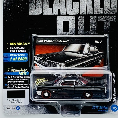 JOHNNY LIGHTNING BLACKED OUT 1961 PONTIAC CATALINA 2017 VERSION A - No. 3 - H - Picture 2 of 5