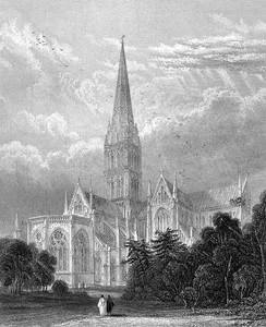 索尔兹伯里大教堂教堂 18 英语哥特式建筑艺术印刷雕刻 Ebay 索尔兹伯里大教堂教堂 18 英语哥特式建筑艺术印刷雕刻 Ebay