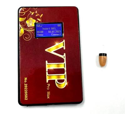 Mini Kopfhörer Hörer Kabellos Gsm Telefon Anruf Slim Sim Karte Test Schule A63