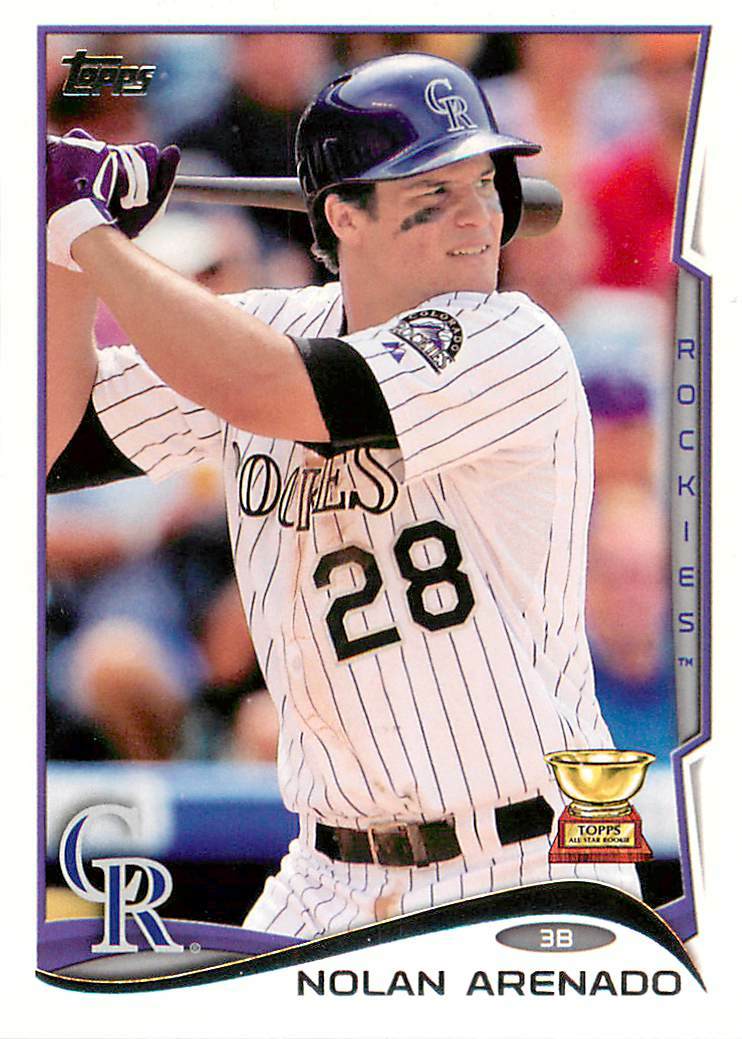 NOLAN ARENADO 2014 Topps GOLD ROOKIE CUP #275 Rockies