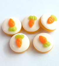 100 Dollhouse Miniature Carrot Cookies Doll Mini Bakery Food Cake Wholesale Lot