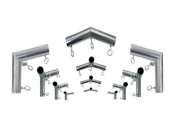Event Party Canopy OD 1'' Metal Tube Pipe Fittings for 10'x10/20/30/40' Low Peak