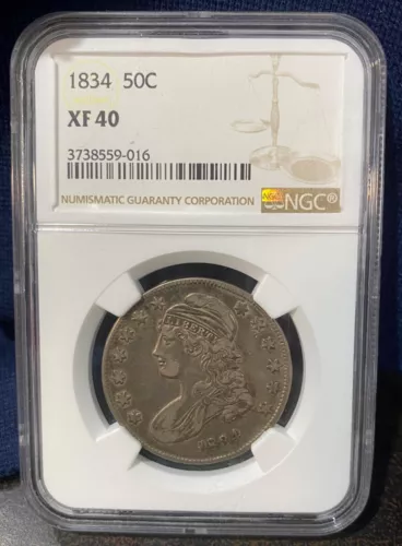 1834 Bust Half Dollar NGC XF40
