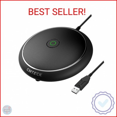 CMTECK Conference USB Microphone, Computer Desktop Mic with Mute Function, Omnid