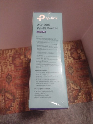 TP-Link Archer AC1900 Dual Band Wi-Fi Router MU-MIMO Archer A8 Sealed - Picture 3 of 6