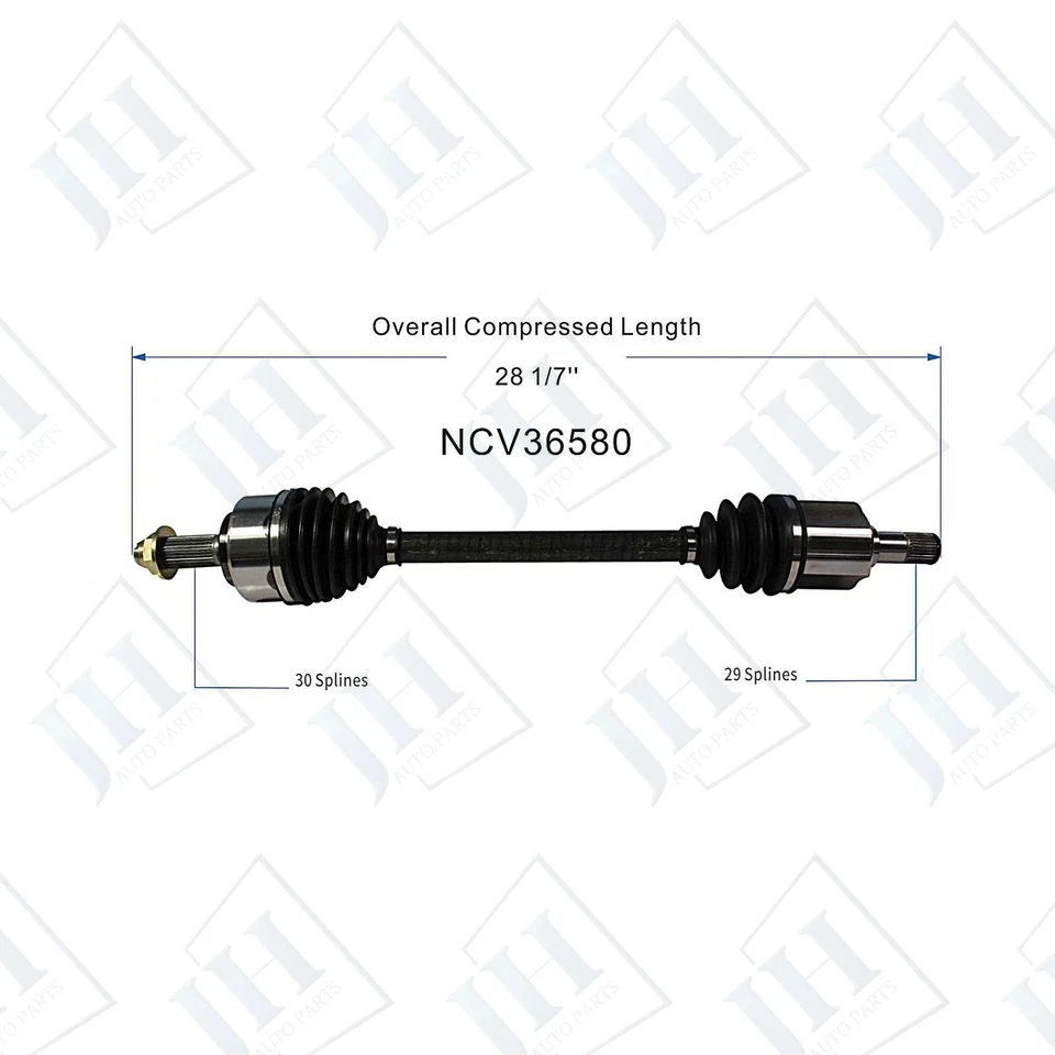 OE Front Pair Left Right CV Axle Shaft Set For 2006-2014 Honda Ridgeline AWD - Image 2 of 4
