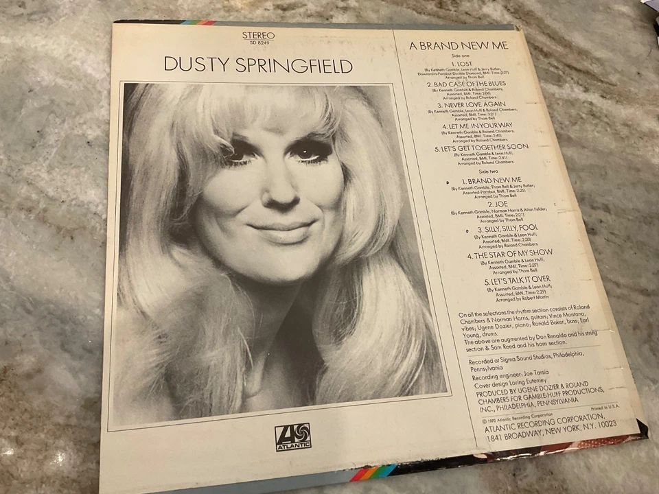 DUSTY SPRINGFIELD LP A Brand New Me 1970 Atlantic Records SD8249 EX/VG+ - Image 2 of 4