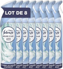 Spray Désodorisant (185ml x8), Linge Frais, 2en1, Combat Efficacement