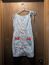 Studio Ghibli Kiki's Delivery Service Floral Jiji Print Denim Tank Dress - XS