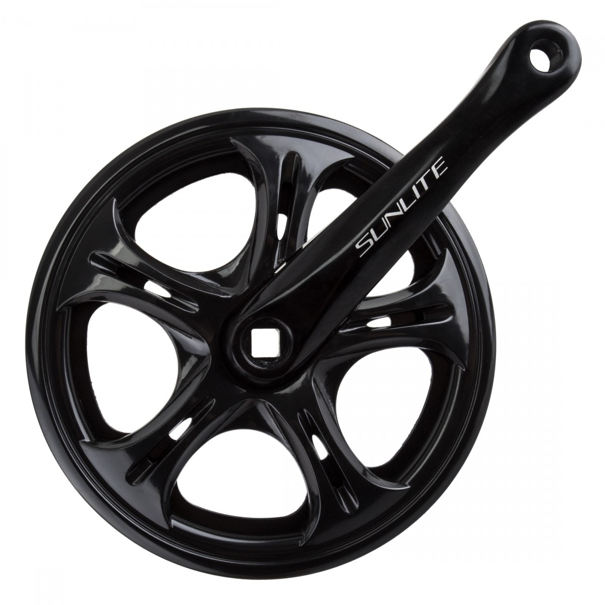 Sunlite Big City Single Speed Crank 170x52 118mm JIS Square Taper Black 9590₽