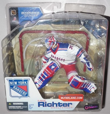 MIKE RICHTER New York Rangers McFarlane NHL Series 4 Hockey Figure w Goal READ
