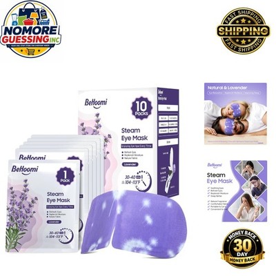 Lavender Scented Disposable Heated Eye Mask (10-Pack) - Travel Essential