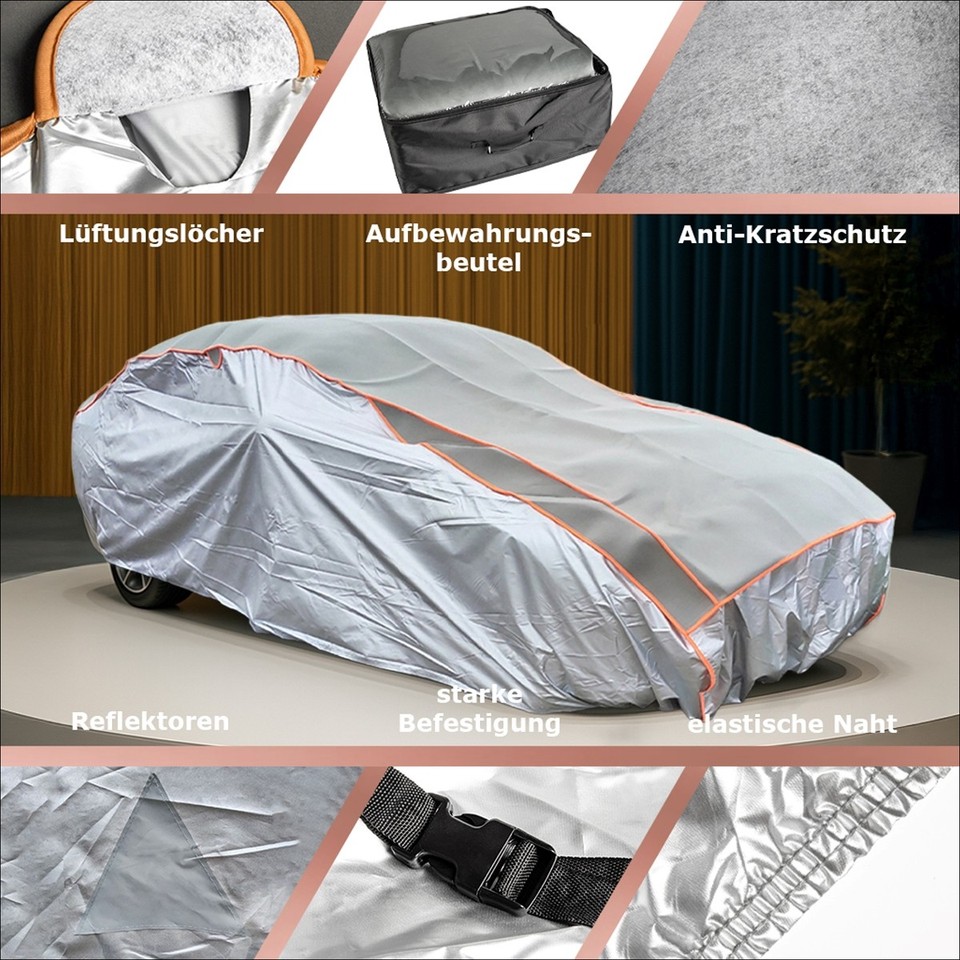 Copertura Auto Impermeabile per DS 4(2014-22), Telo Copriauto Da Esterno Anti UV Anti Vento Antipolvere Antigraffio Antineve Copertura per Auto