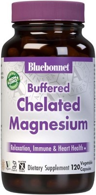 Bluebonnet, BUFFERED CHELATED MAGNESIUM 200 mg 120 Veg Caps