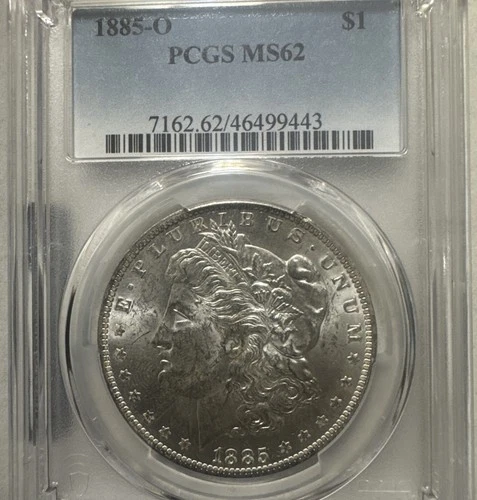 1885-O Morgan Dollar - MS-62 PCGS Over 140 Years Old