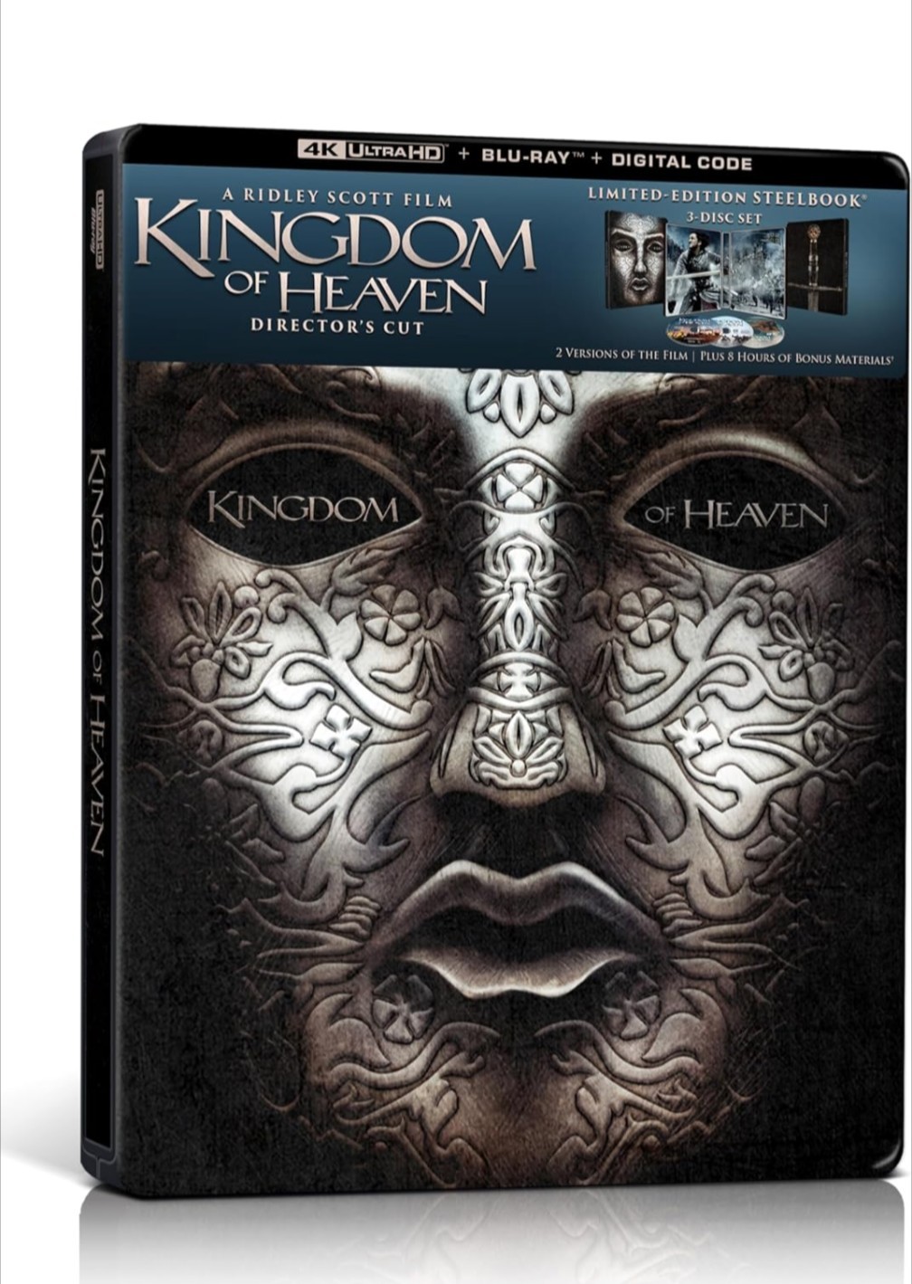 Kingdom of Heaven Director's Cut 4K Blu-ray Steelbook Orlando Bloom Templars