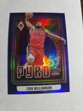 Zion Williamson 2023-24 Panini Phoenix Basketball Blue Holo 15/25 Pyro #24
