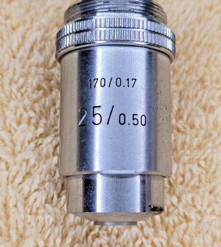 Leitz Microscope Objective 25x