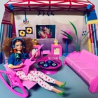 VINTAGE 1985 BARBIE &THE ROCKERS DIVA2427 W/ROCKIN' HOUSE PARTY SET7748 MATTEL