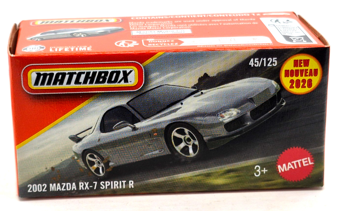 Matchbox Power Grabs "2002 Mazda RX-7 / Spirit R". FSB