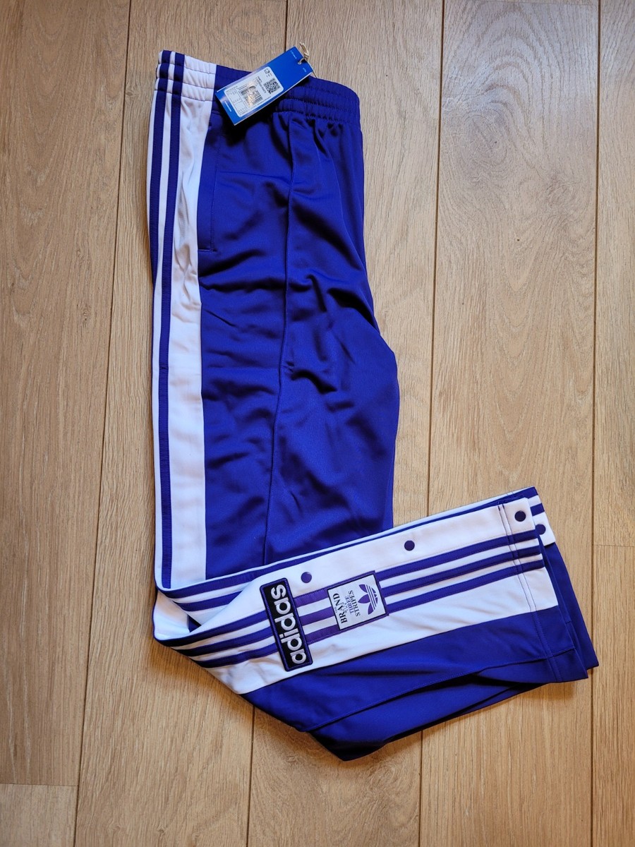 WOMEN'S ADIDAS ADIBREAK TRACK PANTS RRP £75 SNAP BUTTON PLUS SIZE
