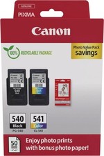 CANON PG-540/CL-541 (50 Blatt 4" x 6") Tintenpatrone + Fotopapier