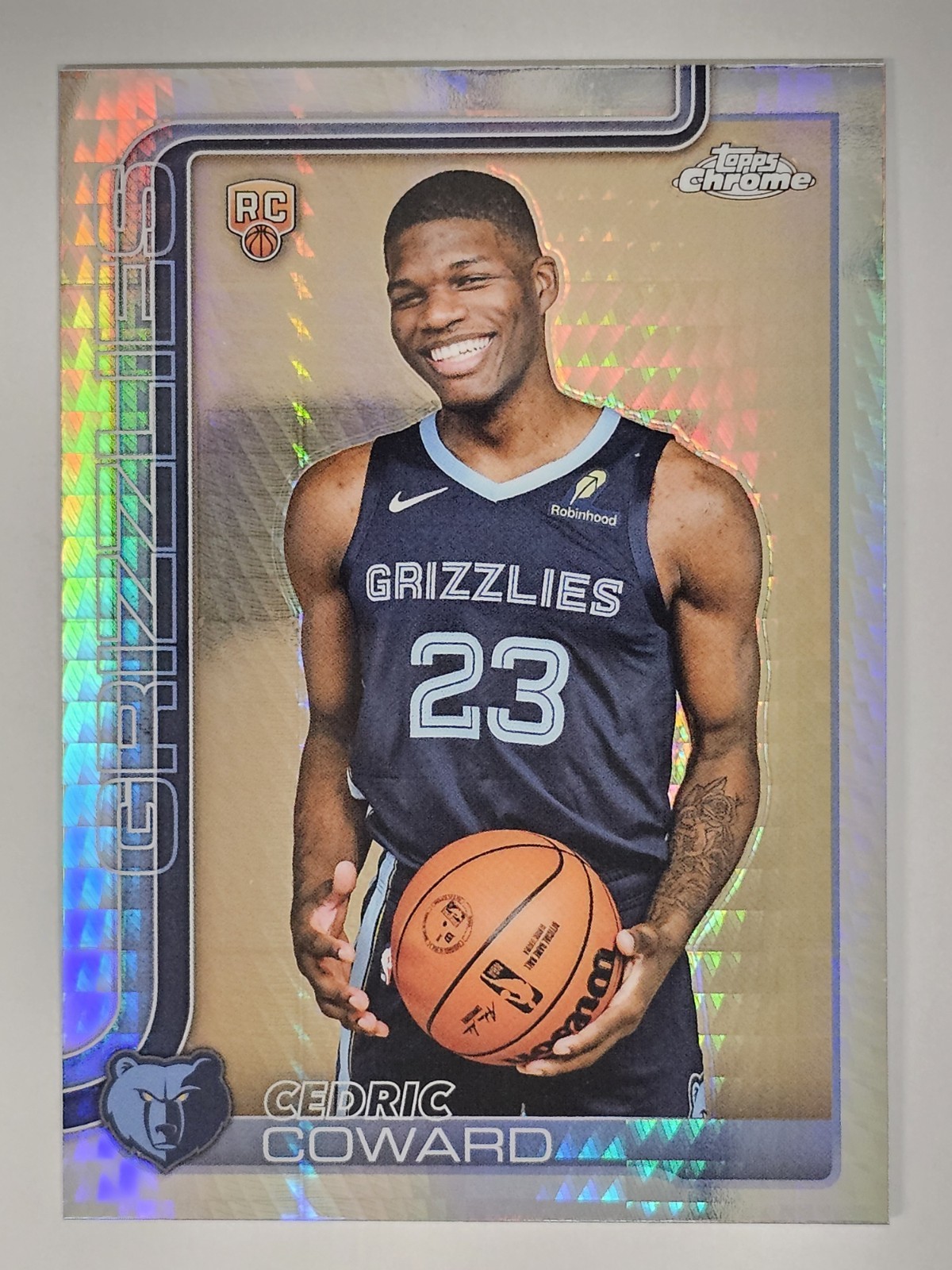2025-26 Topps Chrome Cedric Coward Prism Refractor RC #261