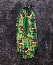 Bioworld Dr. Seuss The Grinch Men s Plaid Non-Slip Fleece Slipper Socks 10-13