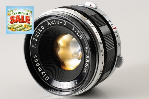 [VINTAGE] Olympus F.Zuiko Auto-S 38mm f/1.8 MF Lens for Pen F FT FV JAPAN #A003