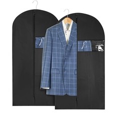 Fabric Garment Bag 42 Inch - Pack of 2 Hanging Clothing Storage Bags for