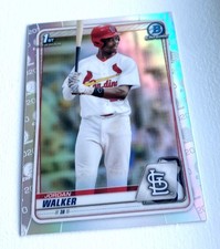 2020 Bowman Chrome Draft Jordan Walker Refractor 1st RC Rookie #BD57 St. Louis 