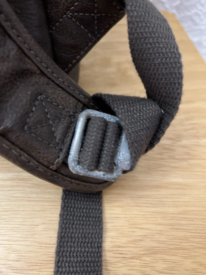 Mochila térmica Thirty-One Gifts marrón imitación cuero refrigerador bolsa aislada Foto 4 de 4