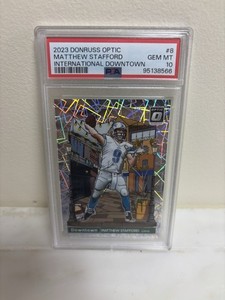 PSA 10 - 2023 Panini Donruss Optic - International Downtown Matthew Stafford #8