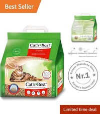 Okoplus 4.3kg Wood Fibre Cat Litter - Eco-Friendly Clumping Solution 6.97 per kilo
