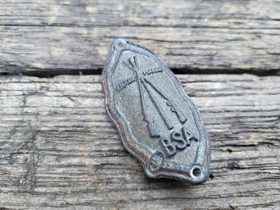 BSA Fahrrad Steuerrohr Emblem   Original Head Badge / Vintage / Rarität