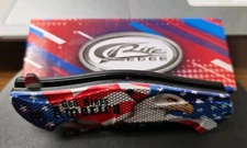 EAGLE GOD BLESS AMERICA  SPRING ASSISTED KNIFE BLADE BELT CLIP NEW RITE EDGE