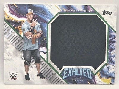 2025 Topps Exalted WWE - Mega Materials John Cena #MM-JC Green /50 (MEM)