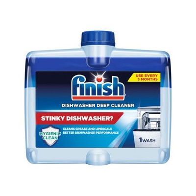 Finish Dishwasher Cleaner Liquid Remove Stains Scale & Odors, 8.45oz, 1 Bottle