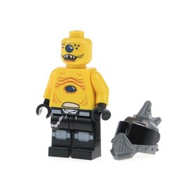 1x Lego Minifigure Space Police 3 Alien Snake One Eye Helmet Visor 5972 sp097