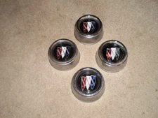 4 USED OEM GM BUICK RALLYE WHEEL CENTER CAPS 68-70 GS SKYLARK SPECIAL 65-87 CARS