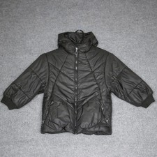 Urban Republic Girls Collection Black Puffer Jacket Hooded Zip Up Size L 6X